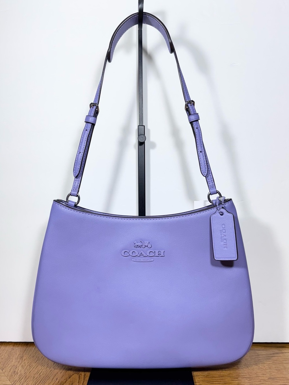 NEW COACH PENELOPE SMOOTH LEATHER SHOULDER BAG IN VIOLET
